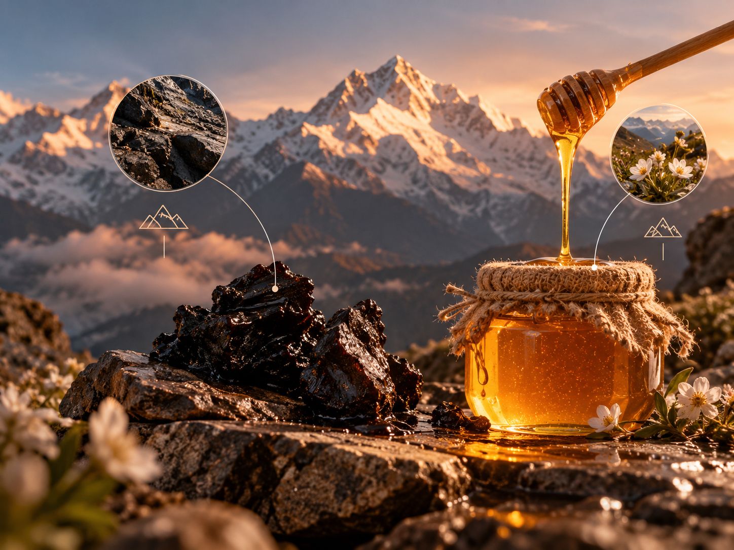 Two ingredients from the same mountain range: why shilajit and himalayan honey were always meant to be together