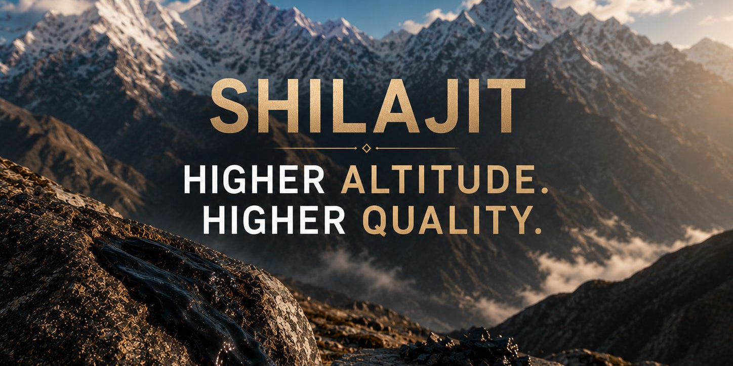 Why the altitude of himalayan shilajit changes everything about its quality
