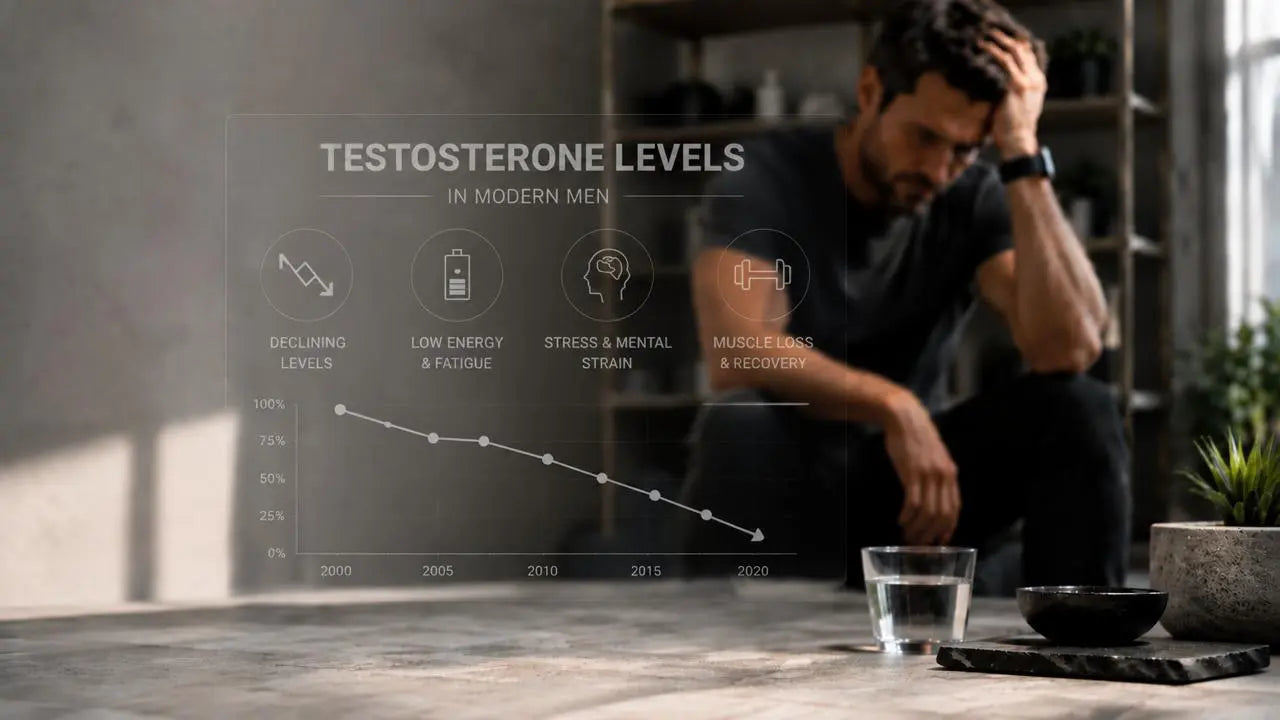 Testosterone levels in men are dropping and it's not just about getting older