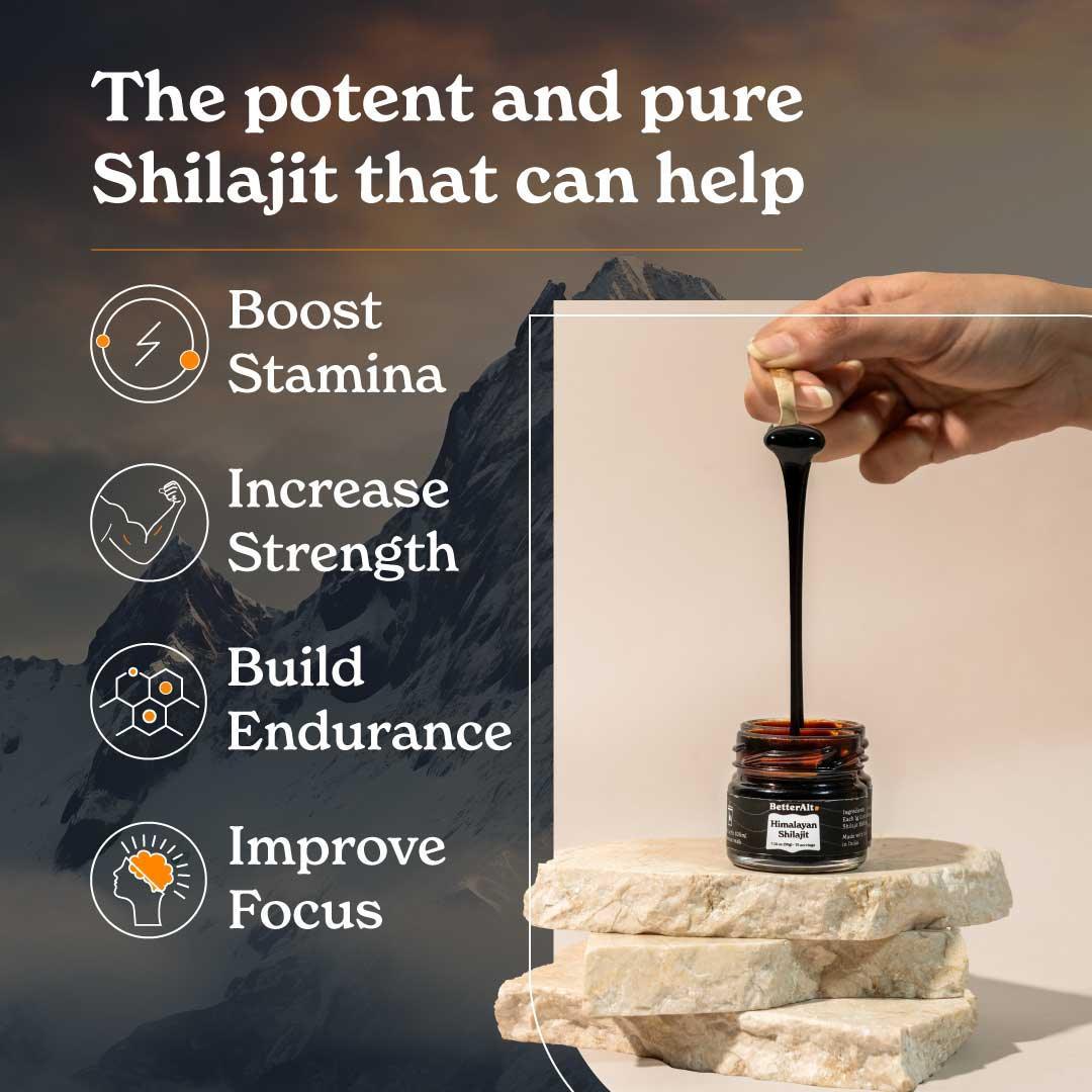 BetterAlt's Himalayan Shilajit Resin | Natural Ayurvedic Energy Supplement