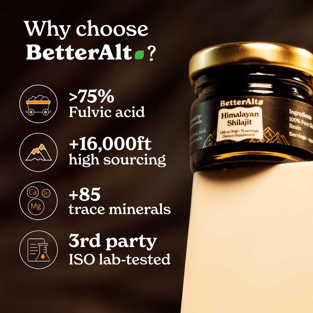 Pure Himalayan Shilajit Resin | Lab-tested for purity | 75%+ Fulvic Acid, 85 Essential Minerals