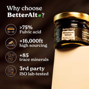 Pure Himalayan Shilajit Resin | Lab-tested for purity | 75%+ Fulvic Acid, 85 Essential Minerals