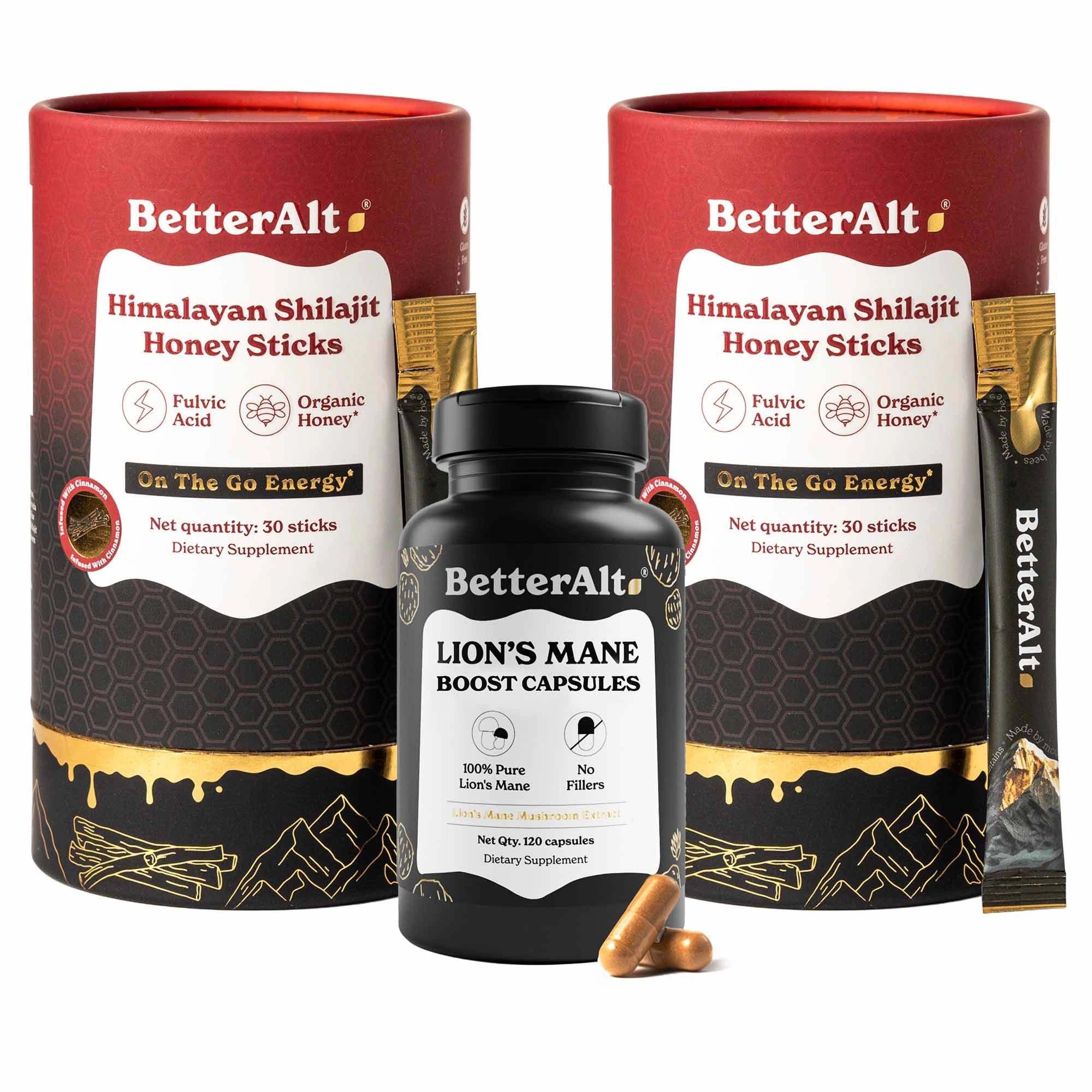 GOLD+ Shilajit Honey Sticks