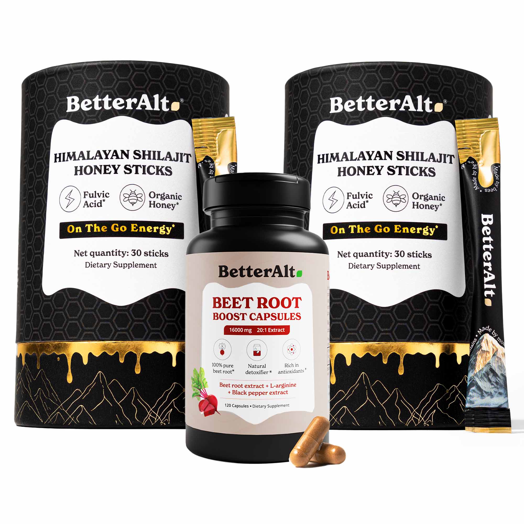 GOLD+ Shilajit Honey Sticks