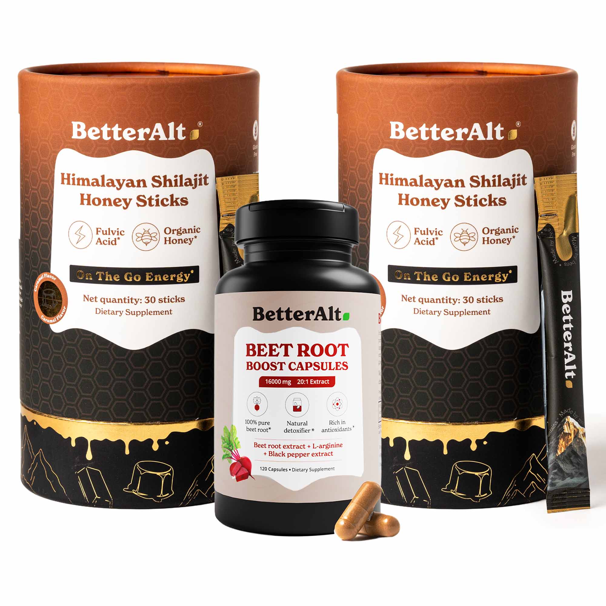GOLD+ Shilajit Honey Sticks
