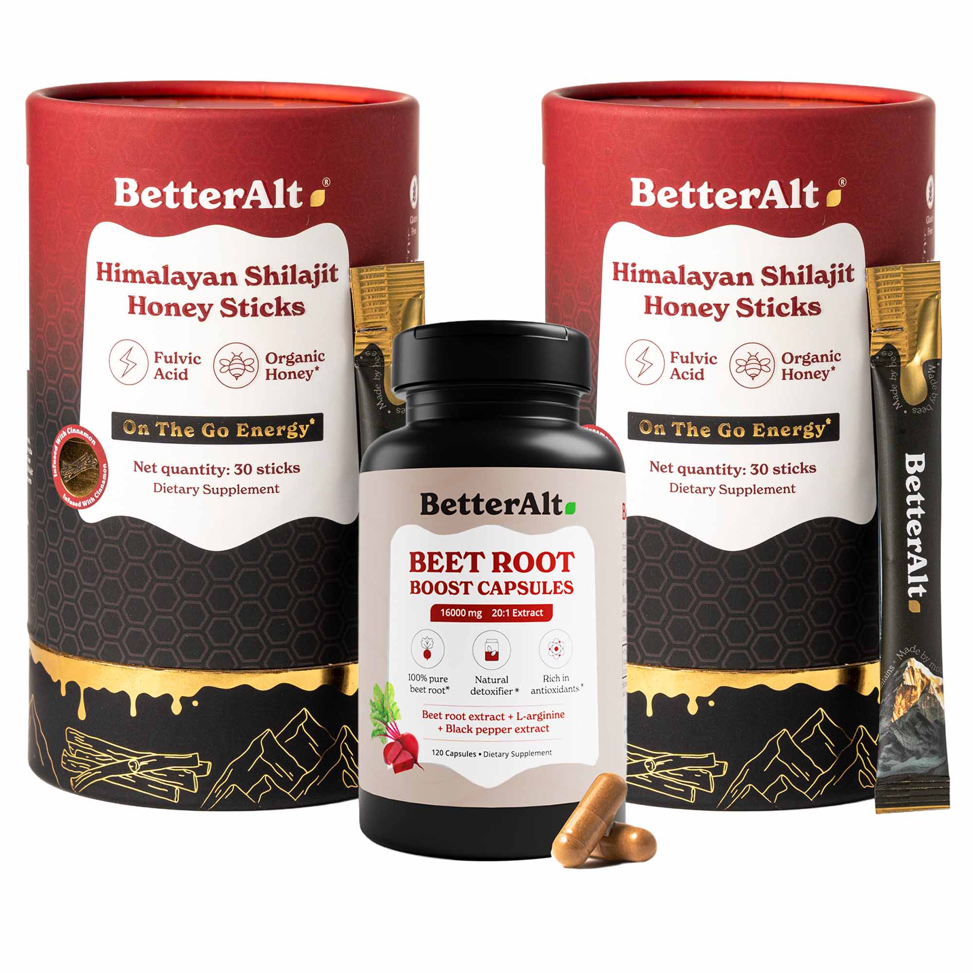 GOLD+ Shilajit Honey Sticks