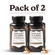 GOLD+ Shilajit Capsules | with Ashwagandha, Sea Moss, Tongkat Ali & More | 10-in-1 Supplement