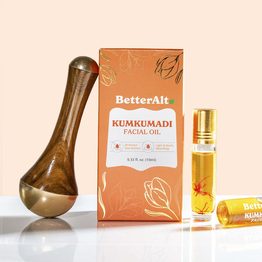 Kumkumadi Facial Oil | With Turmeric, Saffron, Sandalwood | For Glow and Moisture