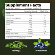 Pure Moringa Seed Extract Gummies | Blueberry Flavoured | Plant-based Pectin Gummies