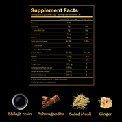 GOLD+ Shilajit Resin Gummies | Sourced from 16,000ft for Energy, Strength & Cognitive Support