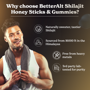 Shilajit Cinnamon Honey Sticks + Shilajit Gummies (Mango Flavor)