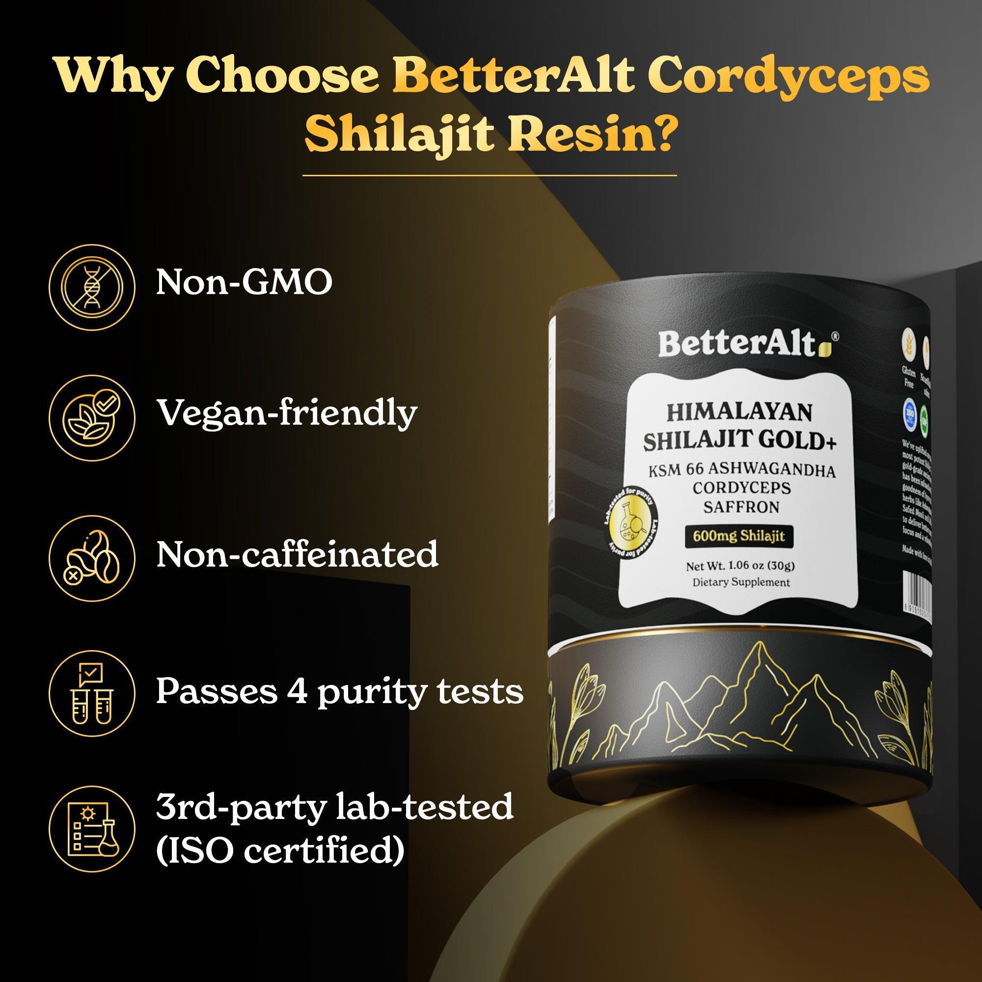 BetterAlt's Himalayan Shilajit Resin | Natural Ayurvedic Energy Supplement