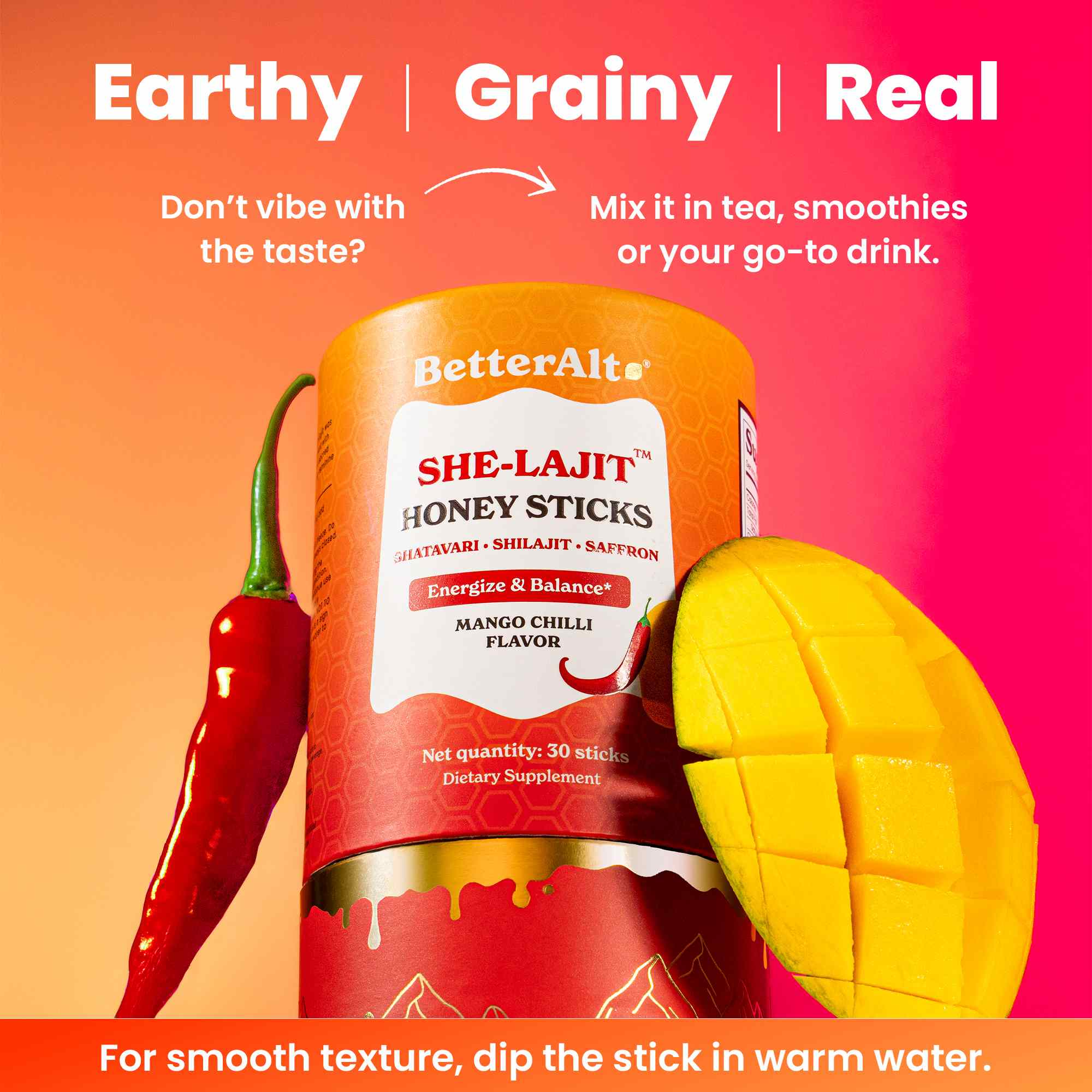 She-lajit Honey Sticks - Mango Chilli Flavor