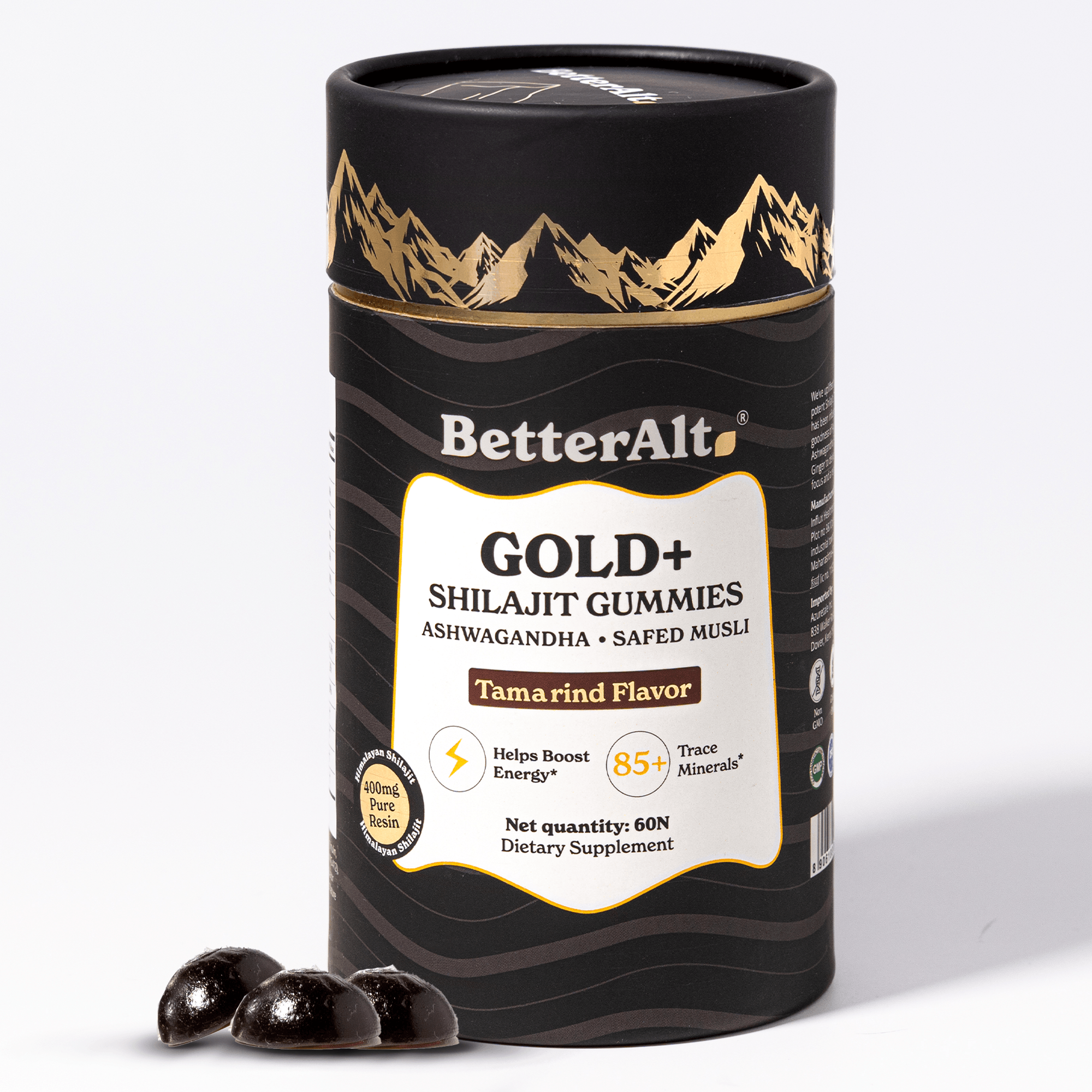 BetterAlt's GOLD+ Himalayan Shilajit Gummies | Natural Ayurvedic Energy ...
