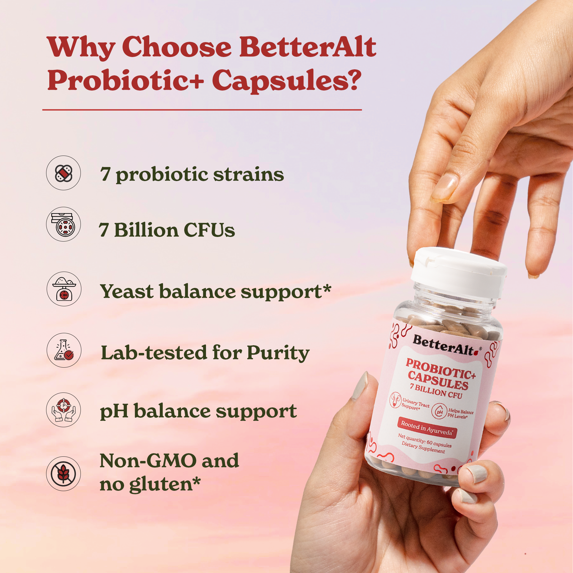 Probiotic+ Capsules  (7 Billion CFUs)