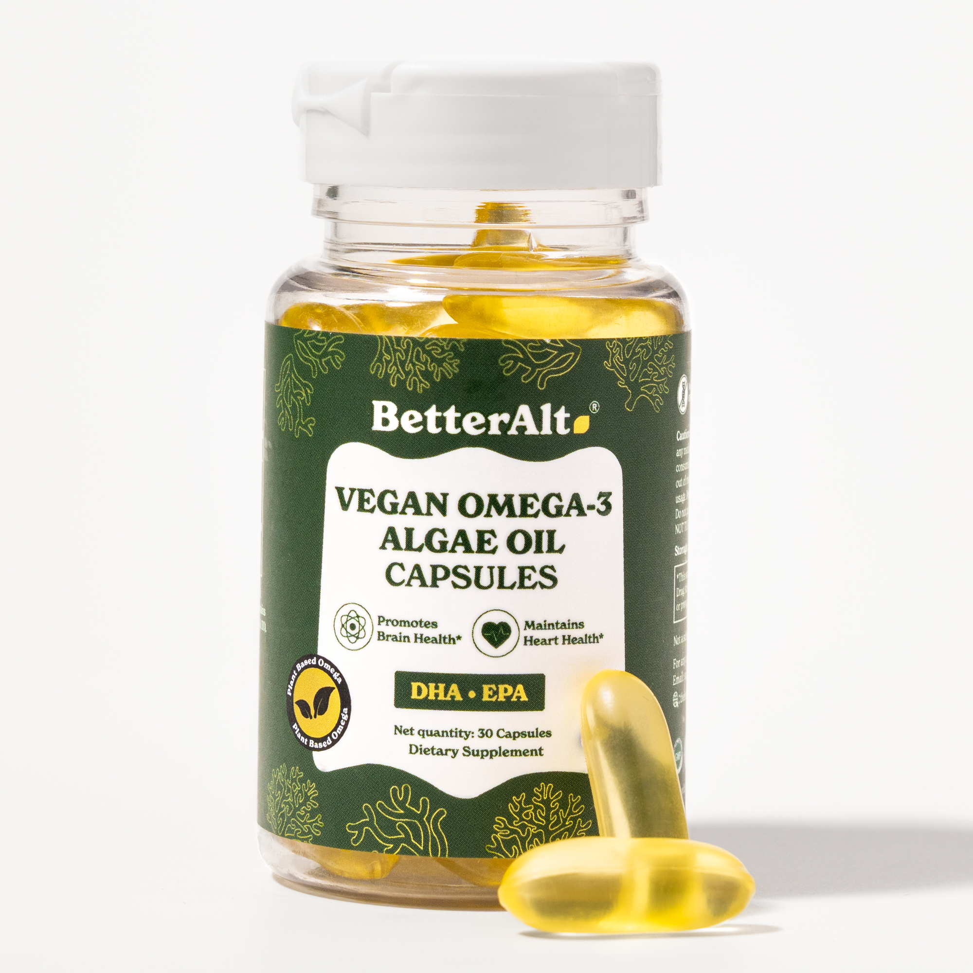 Vegan Omega-3 Softgel Capsules