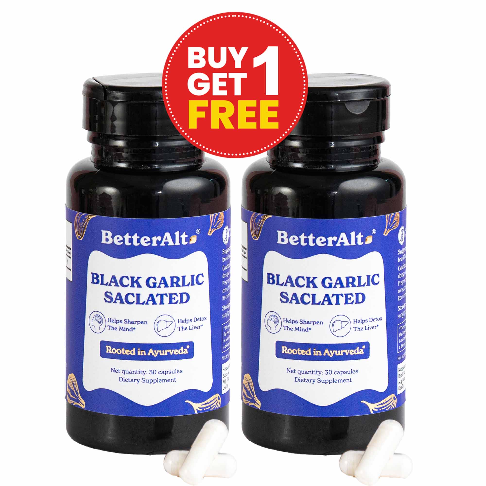 Black Garlic Saclated Capsules