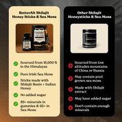 Shilajit Honey Sticks + Irish Sea Moss Capsules