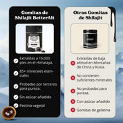 Pure Shilajit Resin Gummies | Energía, Fuerza y Apoyo Cognitivo