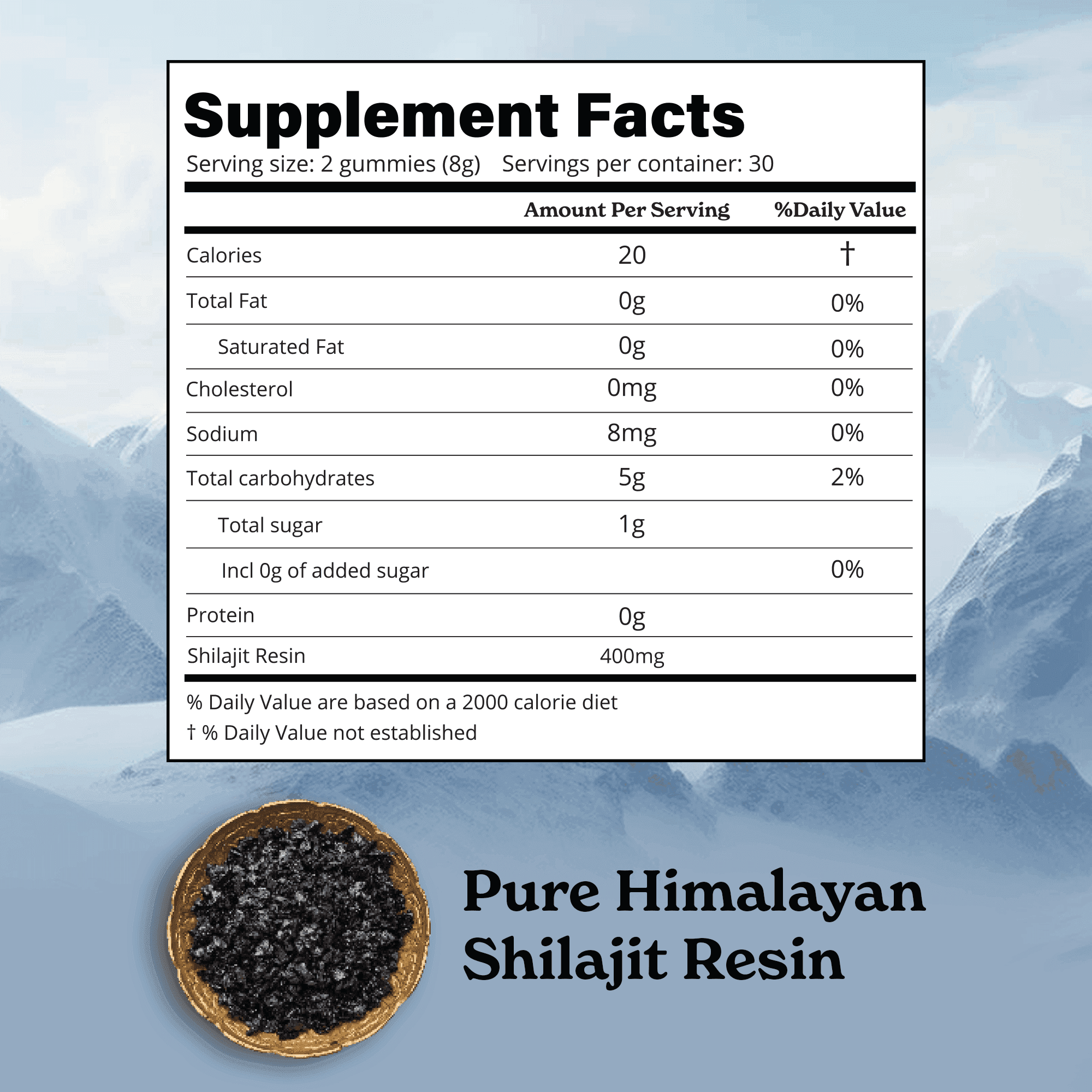 Pure Shilajit Resin Gummies