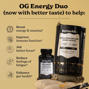 Shilajit Honey Sticks + Irish Sea Moss Capsules
