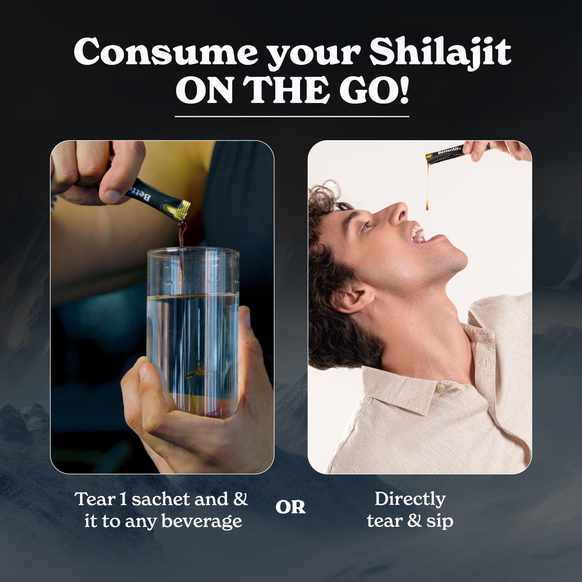 GOLD+ Shilajit Honey Sticks | All Flavor | Pack of 3
