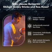 Shilajit Honey Sticks + Irish Sea Moss Capsules