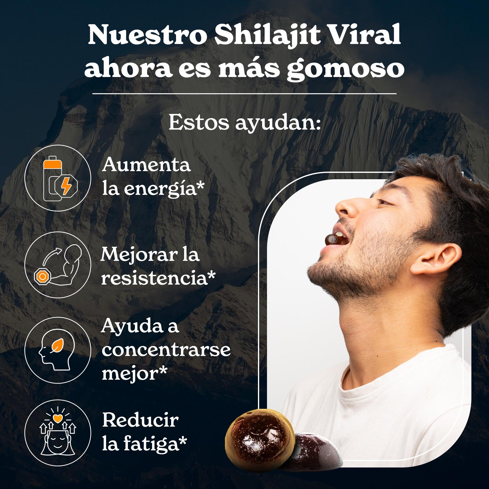 Pure Shilajit Resin Gummies | Energía, Fuerza y Apoyo Cognitivo