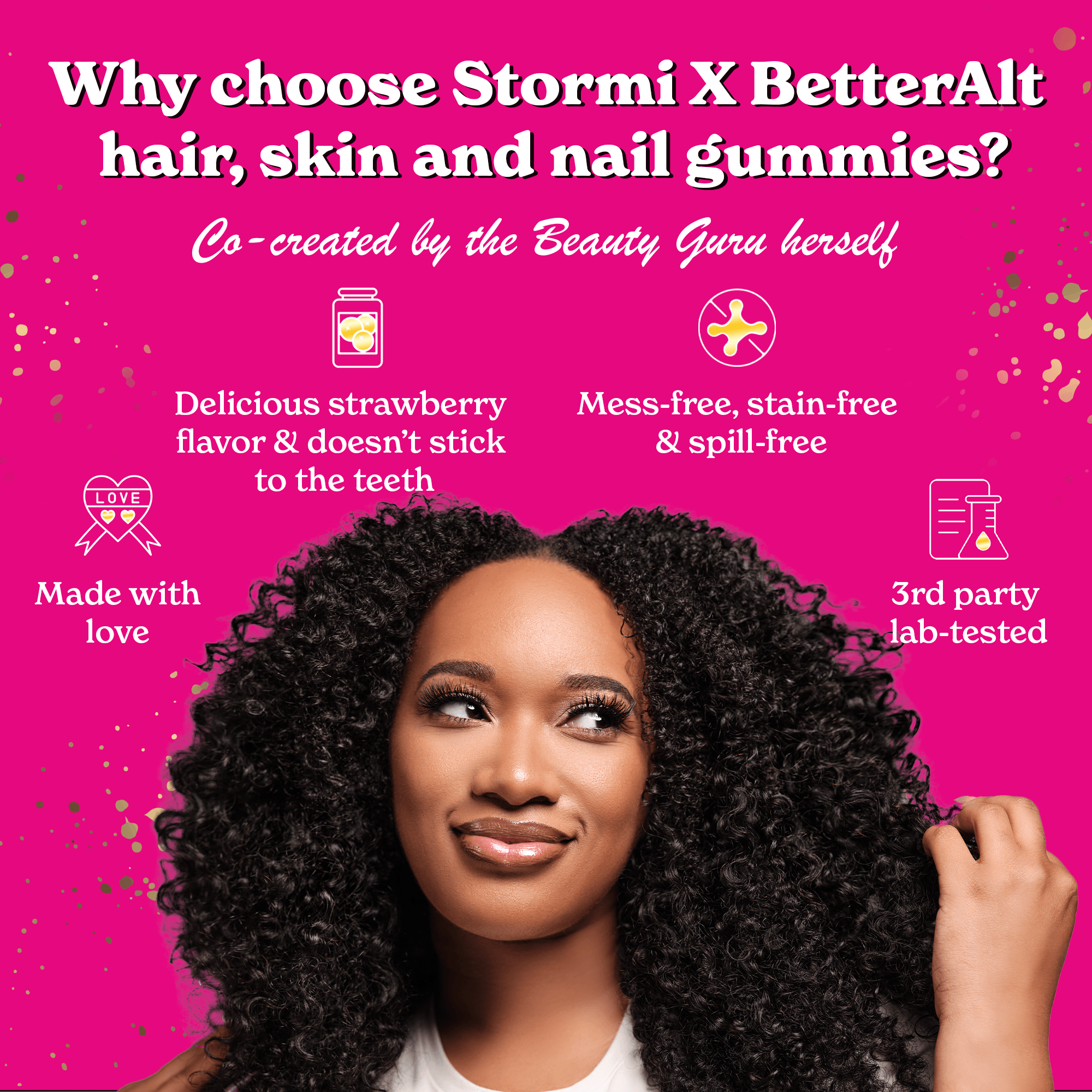 Stormi x BetterAlt | Hair Skin and Nail Gummies | 60 Gummies