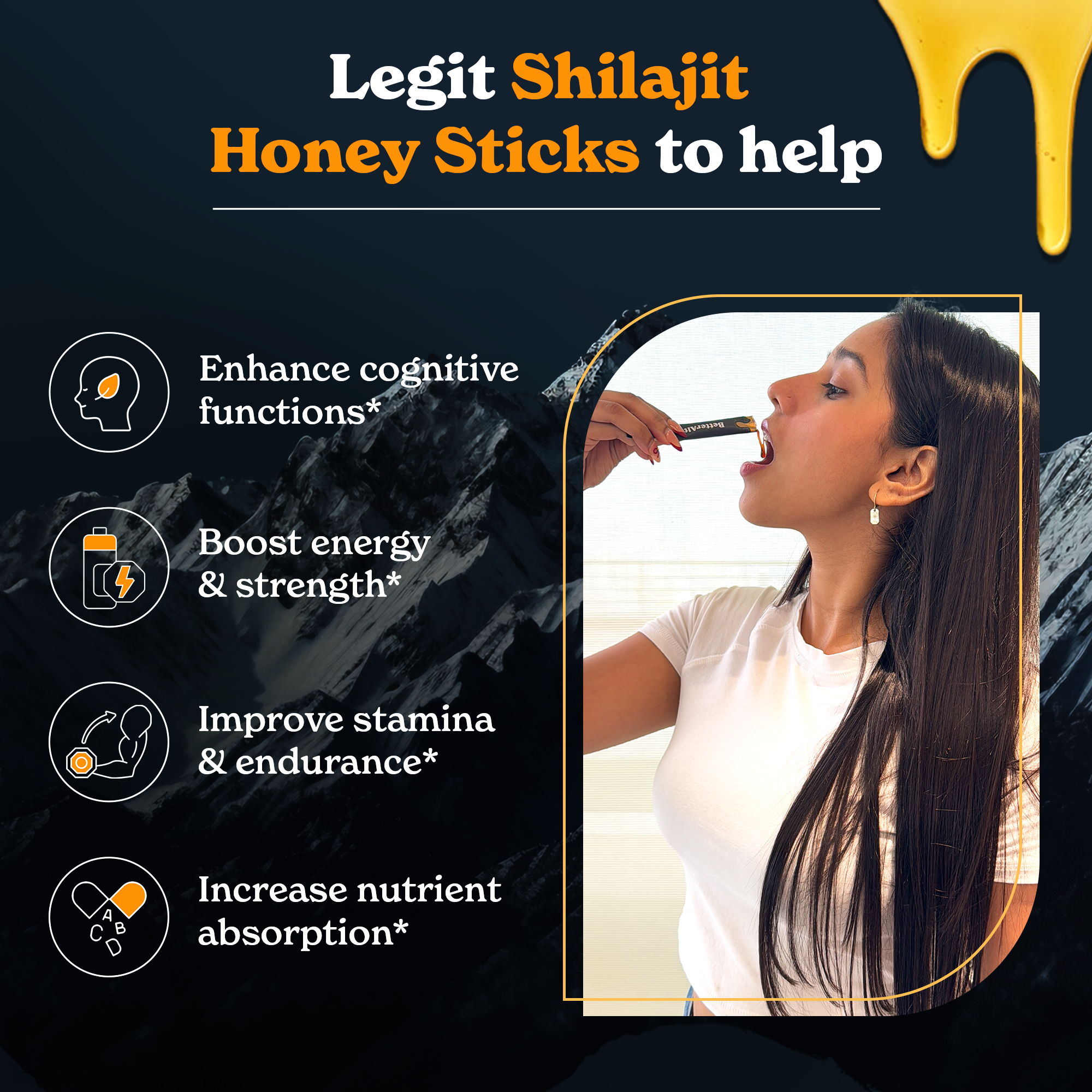 Himalayan Shilajit Honey Sticks