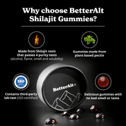 BetterAlt Himalayan Resin Gummies | Pure & Natural Daily Boost