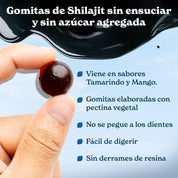 Pure Shilajit Resin Gummies | Energía, Fuerza y Apoyo Cognitivo