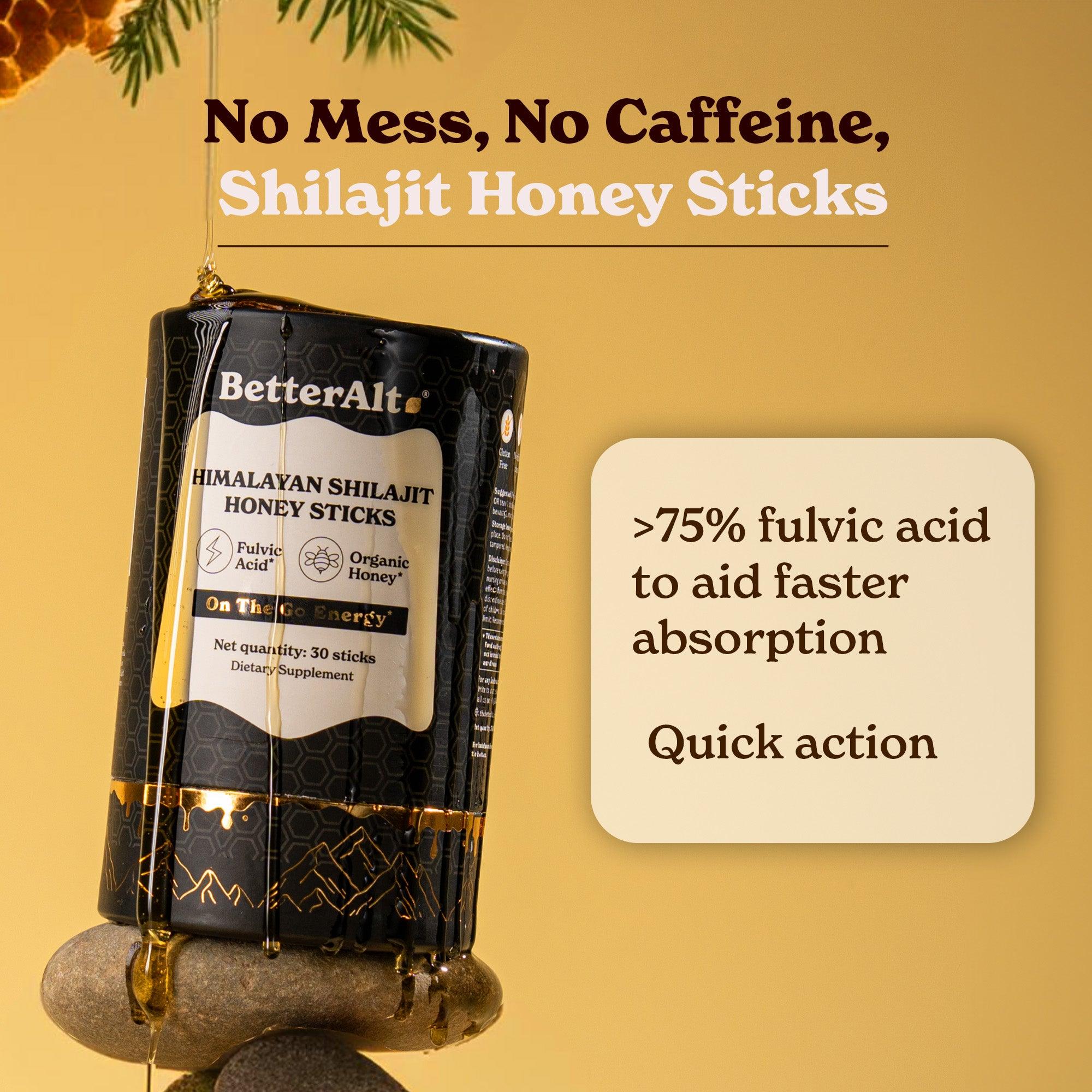 Shilajit Honey Sticks + Tongkat Ali Capsules