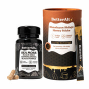 Shilajit Honey Sticks + Irish Sea Moss Capsules