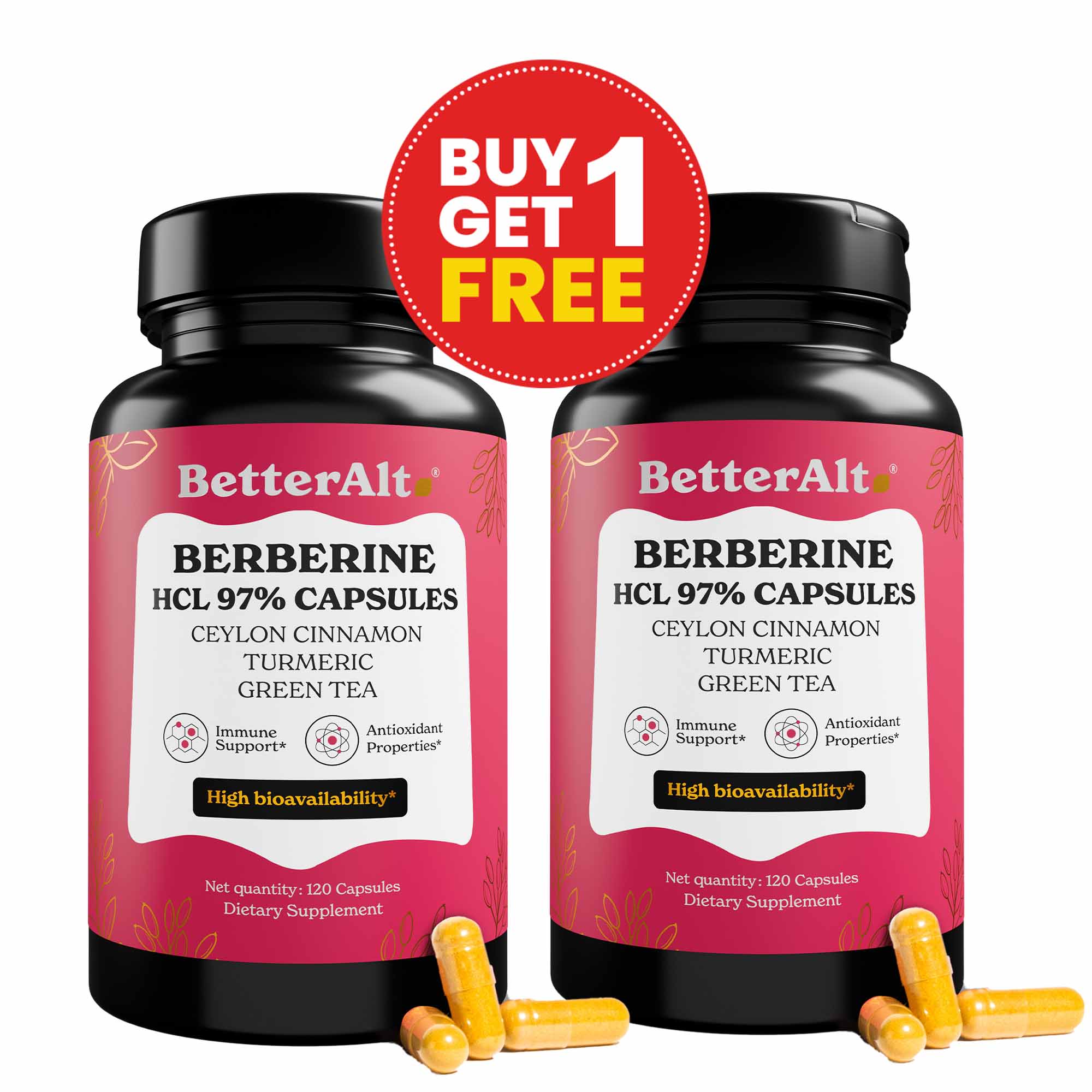Berberine HCL 97% Capsules