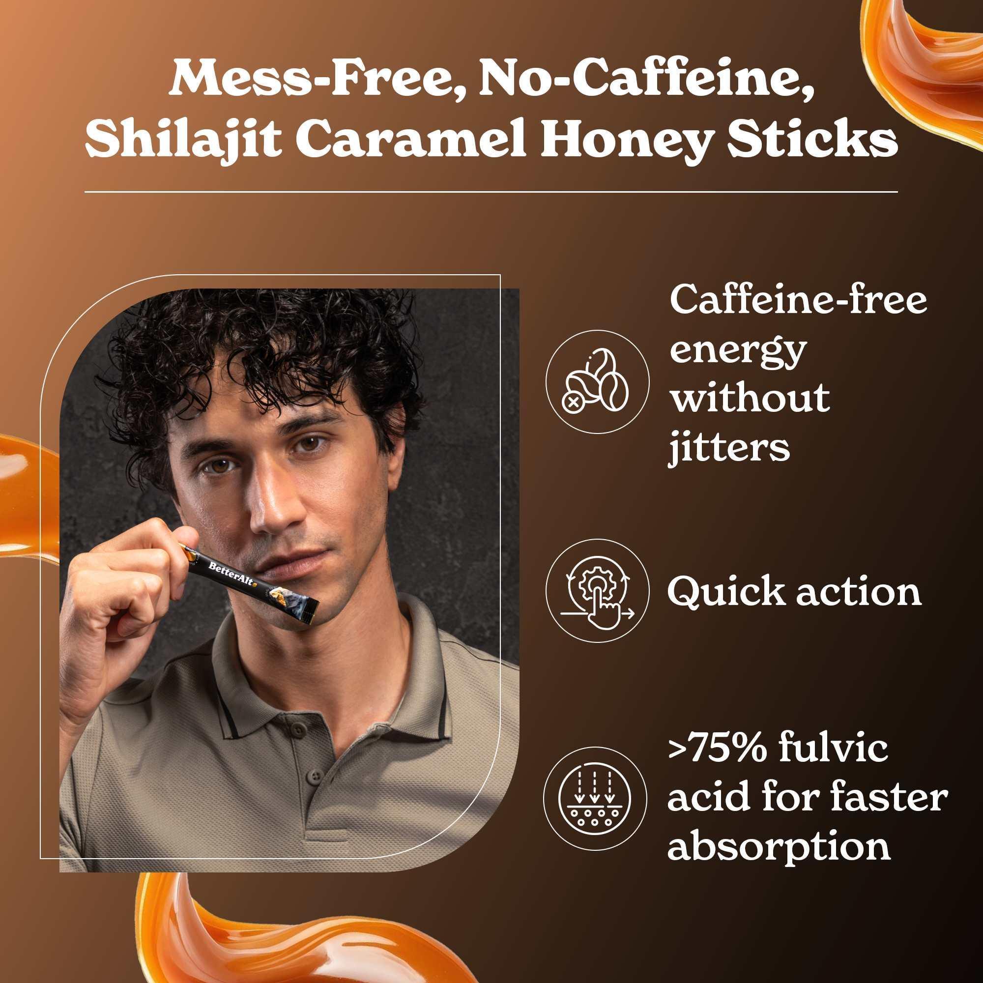 GOLD+ Shilajit Honey Sticks