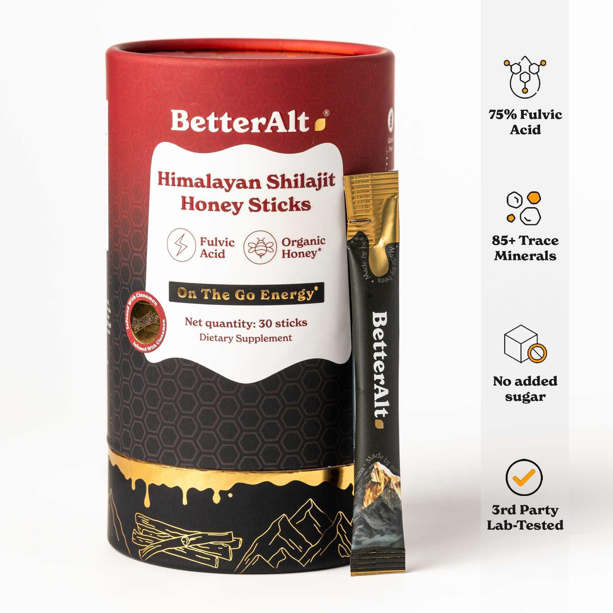 GOLD+ Shilajit Honey Sticks