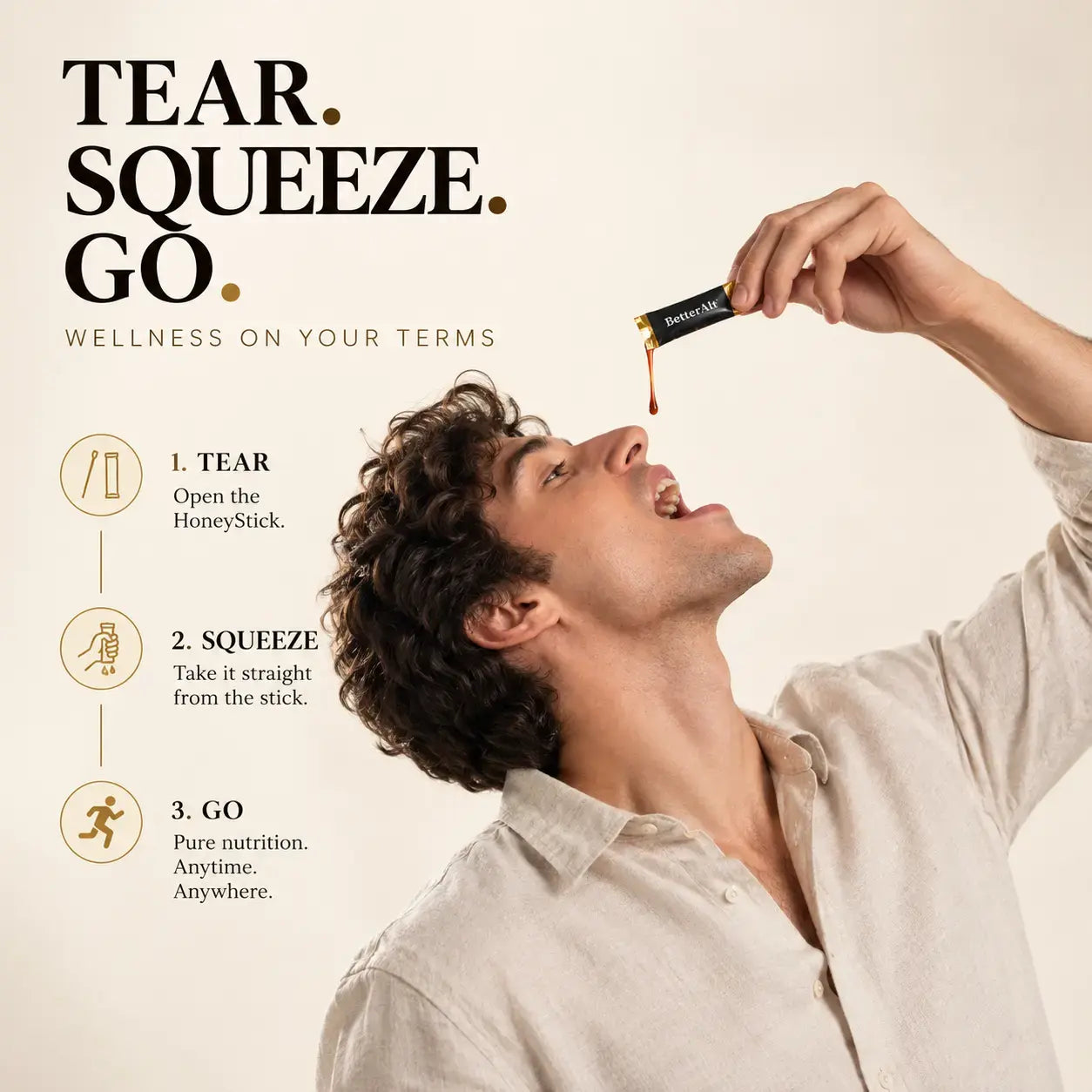 BetterAlt Shilajit Honey Sticks