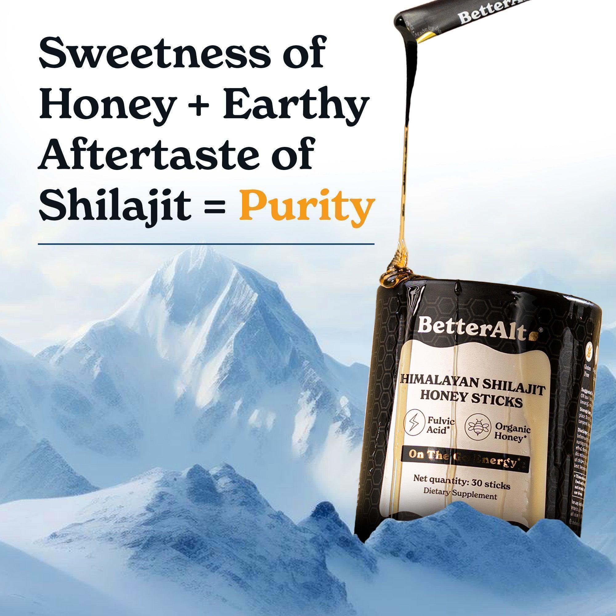 BetterAlt's Himalayan Shilajit honey sticks | Natural Ayurvedic Energy ...