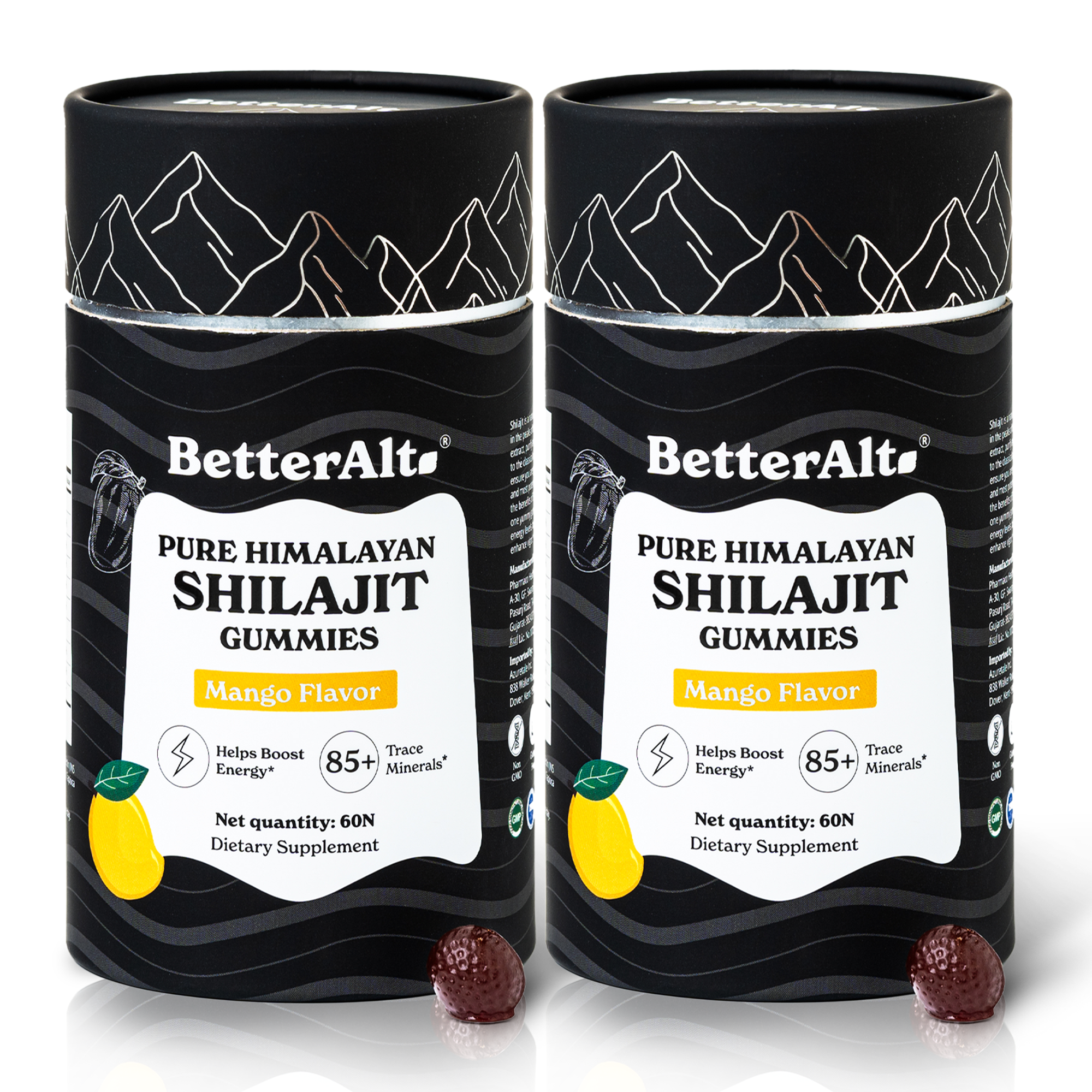 Pure Shilajit Resin Gummies | Sourced from 16,000ft for Energy, Strength & Cognitive Support