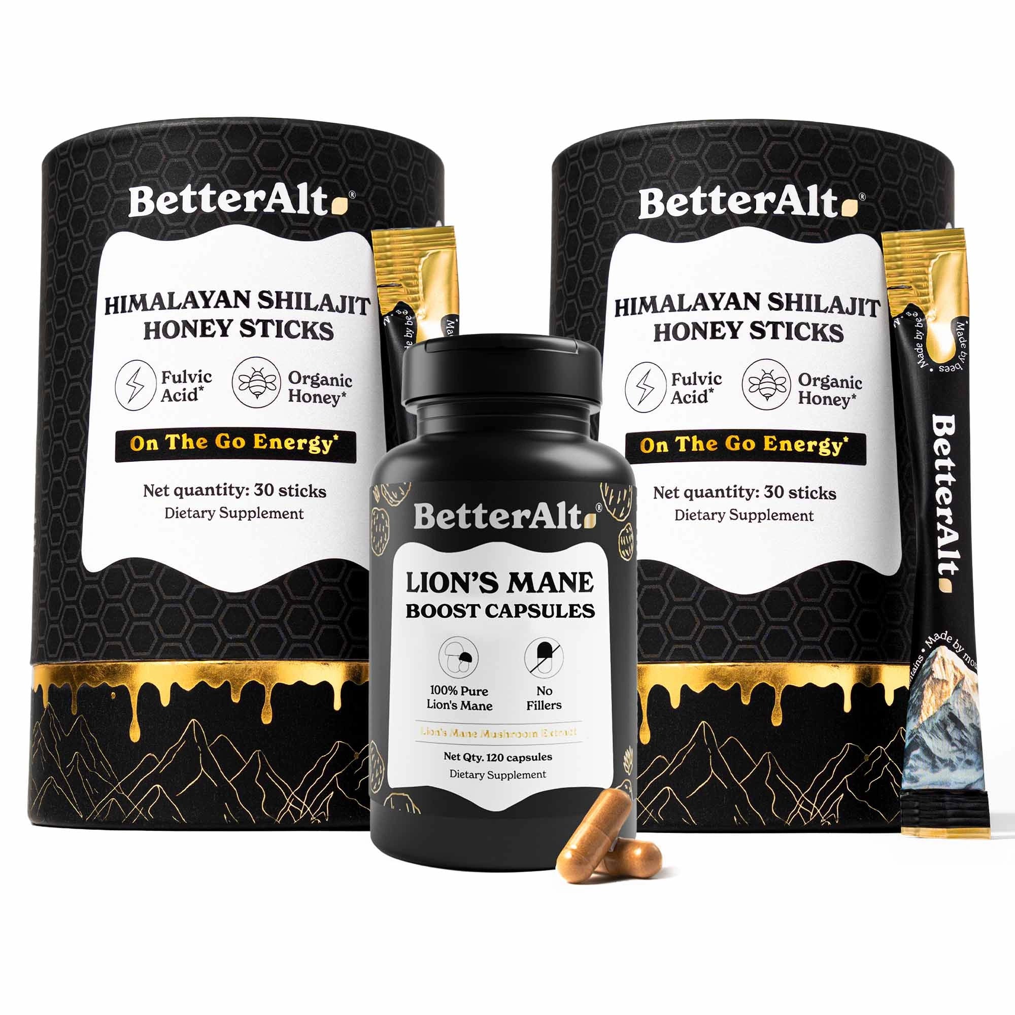 GOLD+ Shilajit Honey Sticks